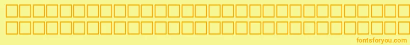 WpHebrewDavid Font – Orange Fonts on Yellow Background