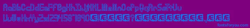 ArthritisBrk Font – Blue Fonts on Purple Background