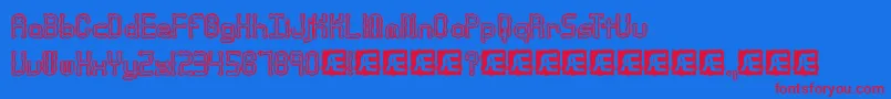 ArthritisBrk Font – Red Fonts on Blue Background