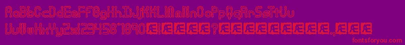 ArthritisBrk Font – Red Fonts on Purple Background