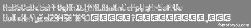 フォントArthritisBrk – 灰色の背景に白い文字