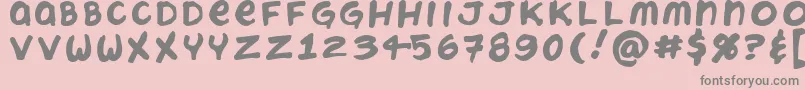 Chatteryt Font – Gray Fonts on Pink Background