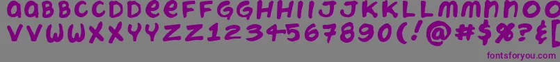 Chatteryt-fontti – violetit fontit harmaalla taustalla