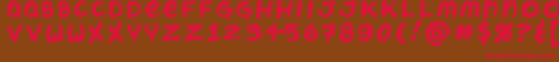 Chatteryt Font – Red Fonts on Brown Background