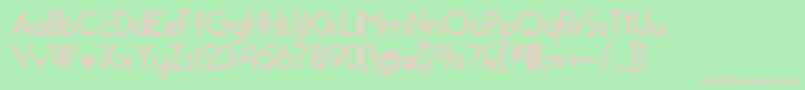 EssenceSansBold Font – Pink Fonts on Green Background