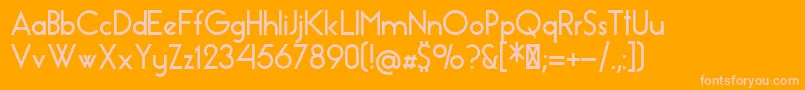Police EssenceSansBold – polices roses sur fond orange
