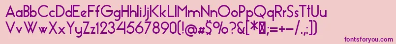 EssenceSansBold Font – Purple Fonts on Pink Background