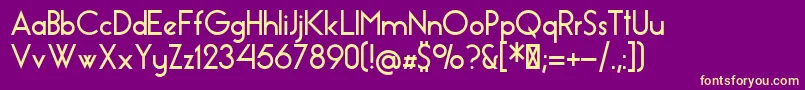 EssenceSansBold Font – Yellow Fonts on Purple Background