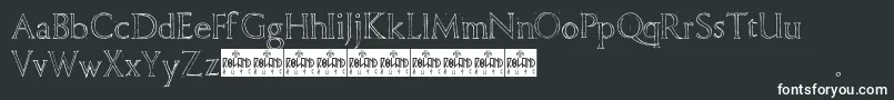 FreehandRoman Font – White Fonts on Black Background