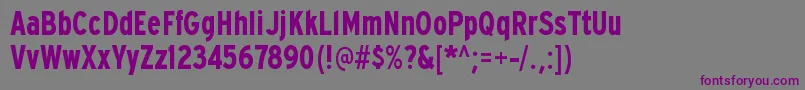 Шрифт ExpresswaycdBold – фиолетовые шрифты на сером фоне