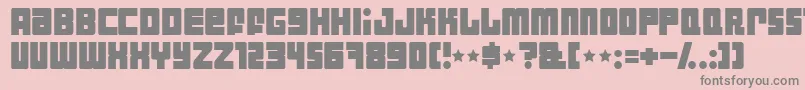 IndustrialDecapitalist Font – Gray Fonts on Pink Background