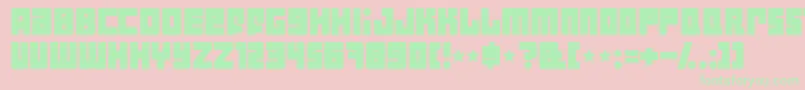 IndustrialDecapitalist Font – Green Fonts on Pink Background