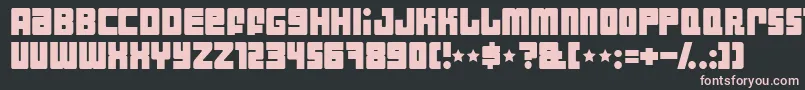IndustrialDecapitalist Font – Pink Fonts on Black Background