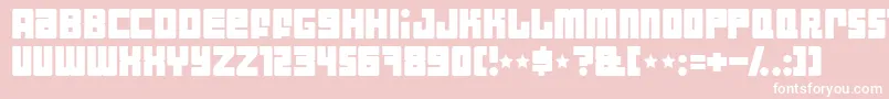 IndustrialDecapitalist Font – White Fonts on Pink Background