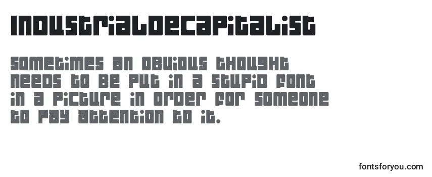 IndustrialDecapitalist Font