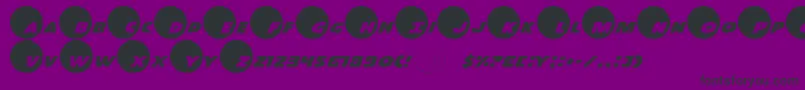 Dotcom Font – Black Fonts on Purple Background