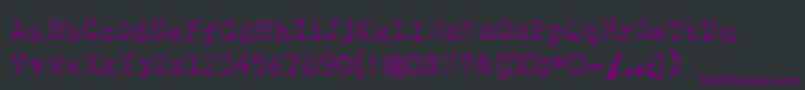 fuente OlivettiType2 – Fuentes Moradas Sobre Fondo Negro