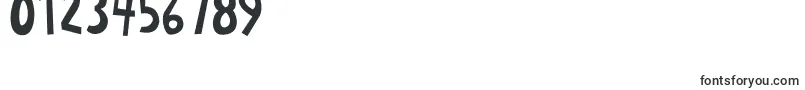 フォントRyansRottenWriting – 数字と数値のためのフォント