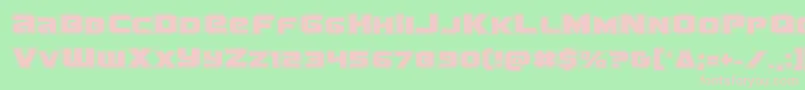 Terranacad Font – Pink Fonts on Green Background