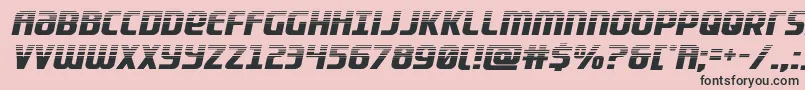 Lightsiderhalf Font – Black Fonts on Pink Background