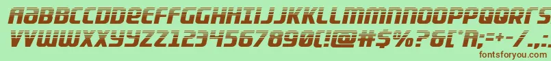 Lightsiderhalf Font – Brown Fonts on Green Background