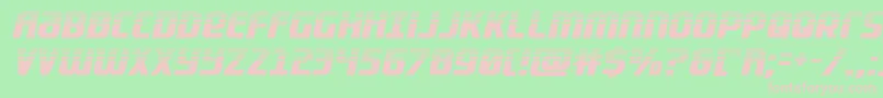 Lightsiderhalf Font – Pink Fonts on Green Background