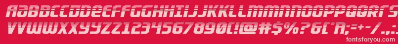 Lightsiderhalf Font – Pink Fonts on Red Background