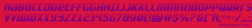 Lightsiderhalf Font – Purple Fonts on Red Background