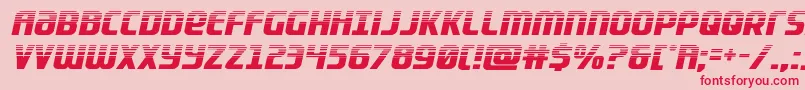 フォントLightsiderhalf – ピンクの背景に赤い文字