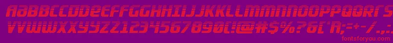 Lightsiderhalf Font – Red Fonts on Purple Background