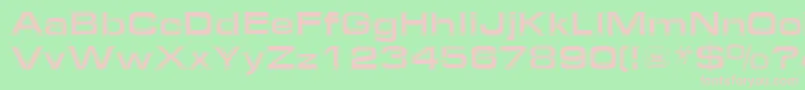 FederationStarfleet2 Font – Pink Fonts on Green Background