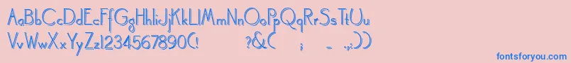 More about Landsdowneshadowed Font Landsdowneshadowed Font – Blue Fonts on Pink Background