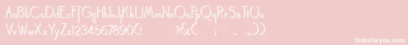 Landsdowneshadowed Font – White Fonts on Pink Background