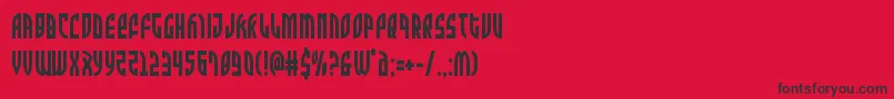 Zoneridercond Font – Black Fonts on Red Background