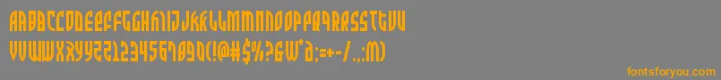 Zoneridercond Font – Orange Fonts on Gray Background
