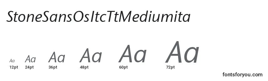 Размеры шрифта StoneSansOsItcTtMediumita