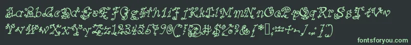 More about Mysteriousorientalnightsofpassion Font Mysteriousorientalnightsofpassion Font – Green Fonts on Black Background