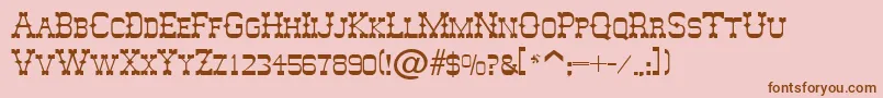 More about MesquitoSf Font MesquitoSf Font – Brown Fonts on Pink Background