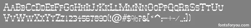 MesquitoSf Font – White Fonts on Gray Background