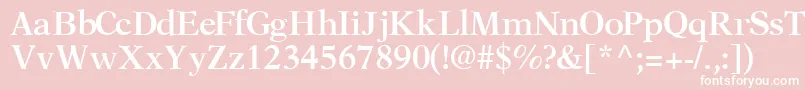 OrchidsskBold Font – White Fonts on Pink Background