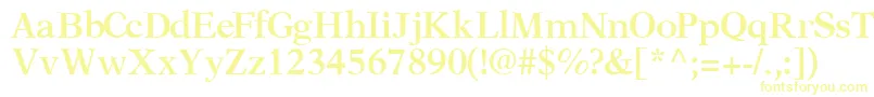 OrchidsskBold Font – Yellow Fonts on White Background