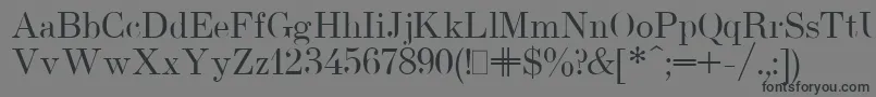 Шрифт UsualNewPlain – чёрные шрифты на сером фоне