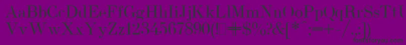 UsualNewPlain Font – Black Fonts on Purple Background