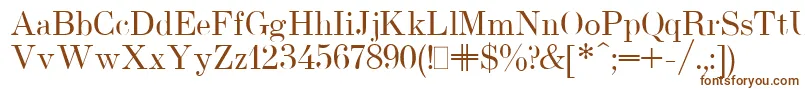 UsualNewPlain Font – Brown Fonts on White Background