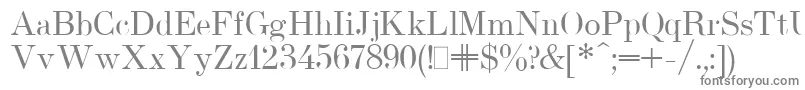 Шрифт UsualNewPlain – серые шрифты на белом фоне