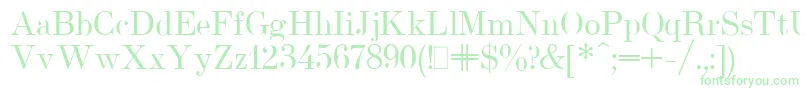 UsualNewPlain Font – Green Fonts on White Background