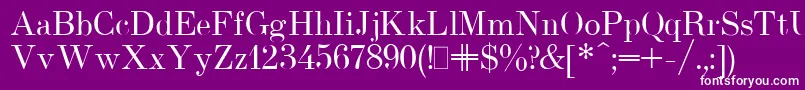 UsualNewPlain Font – White Fonts on Purple Background