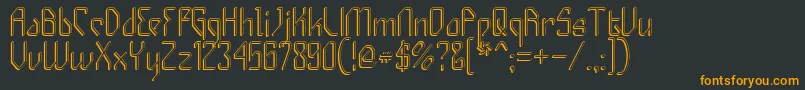 Gizmos Font – Orange Fonts on Black Background
