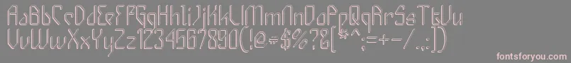 Gizmos Font – Pink Fonts on Gray Background