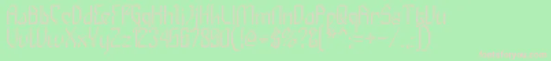 Gizmos Font – Pink Fonts on Green Background